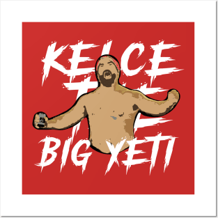 Kelce The Big Yeti /// Chiefs Football Fan Design Posters and Art